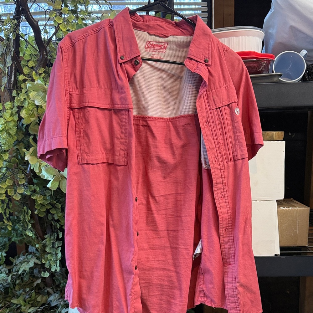 Coleman Coral Button-Up Shirt